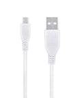 Rock Solid Heavy Duty Usb Data Sync Cord Compatible With Icy Dock Mb662Useb-2s, white cable with standard male plugs.