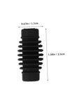 Espresso Steam Wand Heat Insulation Sleeve Anti Burn Rubber Wrap For Coffee Machines shown with dimensions 0.67in x 1.38in