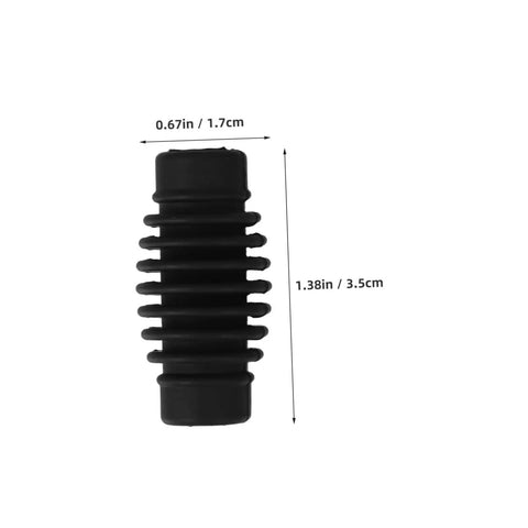 Espresso Steam Wand Heat Insulation Sleeve Anti Burn Rubber Wrap For Coffee Machines shown with dimensions 0.67in x 1.38in