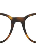 Front view of Rx Ready Square Eyeglass Frames For Prescription Lenses Havana Tort 51mm Unisex Eyewear with classic style.