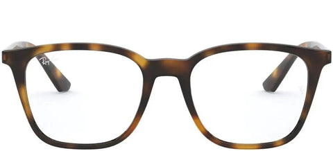 Front view of Rx Ready Square Eyeglass Frames For Prescription Lenses Havana Tort 51mm Unisex Eyewear with classic style.