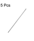 2.5mm x 150mm 304 Stainless Steel Solid Round Rod Bar Stock Set for DIY Crafts and Metalwork 5 Pieces