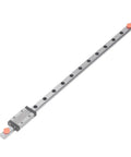 High Performance Linear Rail And Slider Kit MGN9H-300-1R For Printers And CNC Machines, silver guide rail with end stops