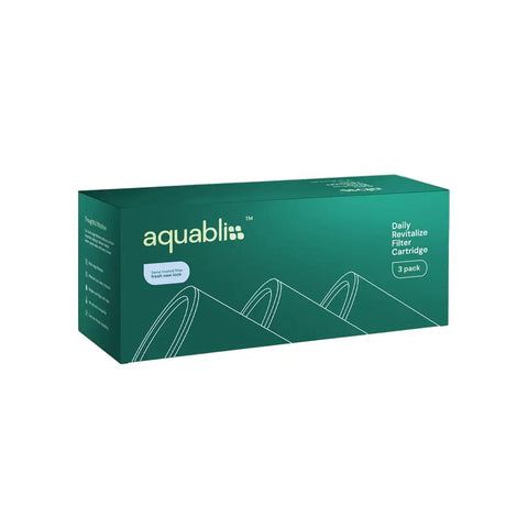 Box packaging of High Output Shower Filter Replacement Cartridge For Universal Fit Reduces Chlorine And Chemicals, 3 Pack SFC100.