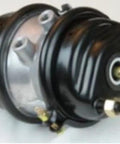 Remanufactured Caliper Service Chamber ALSD2430 for automotive brakes, shown from angle, metal build with fittings visible