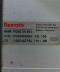 Label on a Single Pre-owned Robotic Linear Unit, Precision Automation Guide Rail with Slide Block from Bosch Rexroth