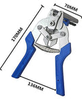Nail Ring Pliers Kit With Stainless Snap Ring Pliers, blue handles, dimensions 170mm x 136mm x 70mm, hog rings fence use.