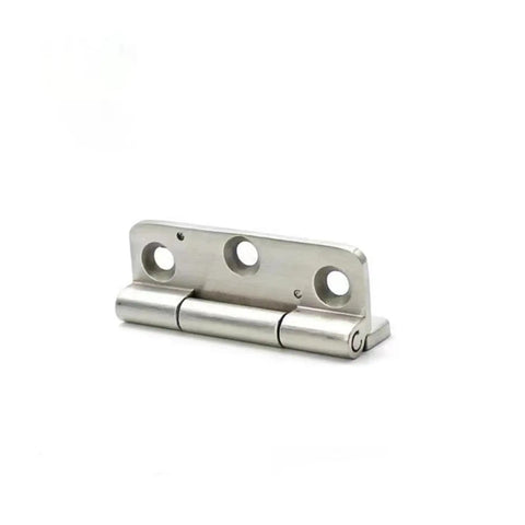 Heavy Duty Cabinet Door Hinge For Furniture And Cupboards, No Fuss Install, Built To Last, silver metal hinge, side view