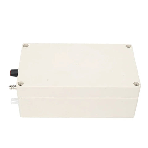 Side view of a beige casing for 12V Electric Milking Vacuum Pump With Adjustable Speed On The Go Milking Machine for farm animals.