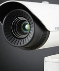 Pro Pick H265 Network Bullet Thermal Camera Loaded With 640X480 Resolution And A 19mm Lens close-up of lens detail.