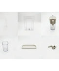 All In One Water Tank Kit With Milk Tube Milk Cup Cushion Descaling Dropper And Water Tank Cover For F111 EN500 Espresso Machines