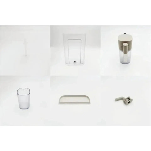 All In One Water Tank Kit With Milk Tube Milk Cup Cushion Descaling Dropper And Water Tank Cover For F111 EN500 Espresso Machines