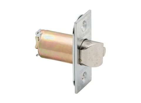 Commercial A Series Square Corner Dead Latch With 2-3/8 Backset And 1 Inch Face Satin Chrome Finish Built For Heavy Duty Commercial Doors And Easy Installation