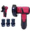 Heavy Hitter 12V Brushless Micro Angle Grinder Kit Includes Three Batteries And Premium Diamond Wheels Cordless Power Tool