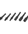 Six Piece Set With Quarter Inch Shank Double Ended Air Sockets Built Tough In Durable Chrome Molybdenum Steel For Furniture And Woodworking Projects Adaptable To Preassembled Screws In Sizes M6 M8 And M10
