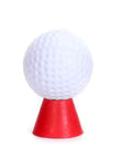 Winter Golf Tees Set for Frosty Ground and Indoor Use, colorful rubber tee with golf ball, suitable for cold day sessions