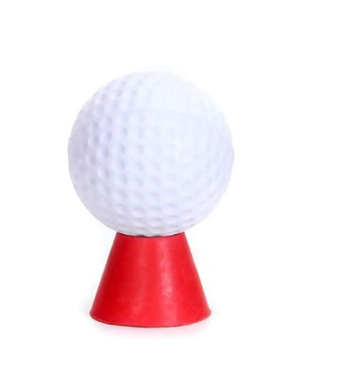 Winter Golf Tees Set for Frosty Ground and Indoor Use, colorful rubber tee with golf ball, suitable for cold day sessions