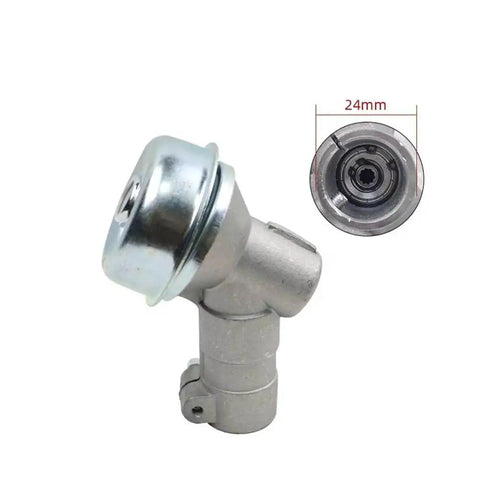 Trimmer Gearbox Assembly 24mm 7-Tooth Beefed-Up Heavy Duty Replacement For Straight Shaft Brush Cutters With 24mm Pipe Fitting Easy Install No Fuss Gearbox And Cutter Head Upgrade That Delivers Smooth Grass Cutting And Reliable Rod Alignment, 24mm metal housing