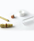 3-Series Front-End TIG Welding Starter Kit With 1/8 Inch Tungsten Electrode And Long Push-On Clear Cup For TIG Torch 17 18 26