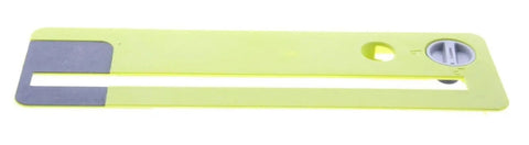 11-1/2 Inch By 3-3/8 Inch Table Saw Throat Plate Insert Replacement For Compact Saws in yellow, improves cut quality, minimizes splintering