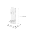 Plastic Locking Shelf Pegs Set For Cabinets And Bookcases, Easy Install White Clips dimensions 1.9x0.7 inches