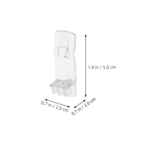 Plastic Locking Shelf Pegs Set For Cabinets And Bookcases, Easy Install White Clips dimensions 1.9x0.7 inches