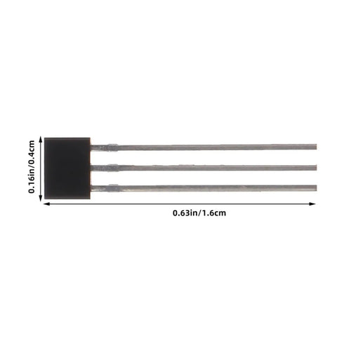 40 Piece Miniature Hall Effect Magnetic Sensor Kit With 3 Pin Alloy Detectors For Industrial Production And Magnetic Material Analysis, Crazy Accurate Over 99 Percent, Perfect For Electric Vehicle Motor Hall Sensors And Speed Sensing, 3-pin alloy sensor 0.63in