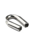 Beefed Up Stainless Steel Wire Rope Thimbles 6Mm Cable Protector Sleeve For Marine Rigging And Diy close-up of a 6mm stainless steel thimble.