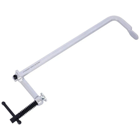 Heavy duty F clamp for serious DIY projects, drop forged steel, 12 inch size, ideal for woodworking and metalworking tasks.