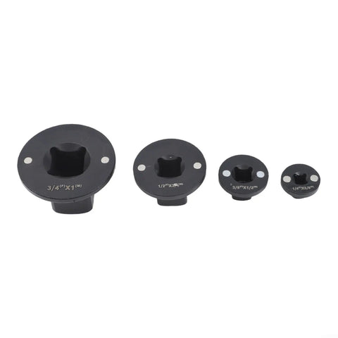 Ultimate Low Profile Socket Adapter Kit 4 Piece Set Heat Treated Steel Stackable Design For Auto Repair And Diy Projects Fast Tool Transitions, four adapters