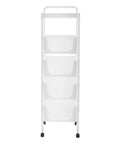 Keep Your Produce Fresh As A Daisy With This Five Tier Floor Standing Fruit And Vegetable Storage Basket Featuring Ventilated Plastic Bins