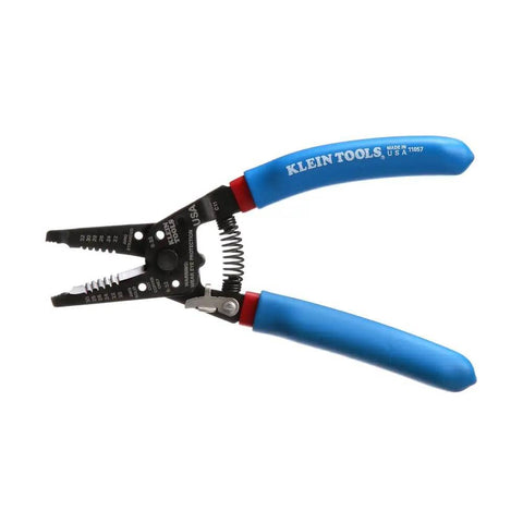 Built Tough Heavy Duty Wire Cutter And Stripper For 20 To 30 AWG Solid And 22 To 32 AWG Stranded Wire, blue handles, serrated nose.