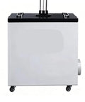 Heavy Duty Vertical Smoke Purifier That Kicks Fumes Right Out Of The Shop While Serving Up Top Notch Multilayer Filtration And Low Noise Performance For Your Daily Grind, side view on wheels.