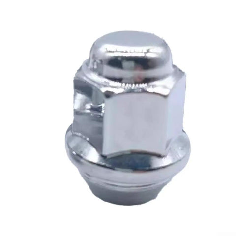 Chrome Lug Nuts Set For Kia And Hyundai Vehicles Featuring High Strength Steel Wheel Stud Bolt Kit With Rust Proof Finish Perfect Match For Forte Optima Soul Spectra Models To Upgrade Aftermarket Wheels, chrome lug nut, 21mm hex