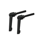 Two black 5Pcs M6 x 12mm Handle For SBR Bearing Block And Linear Rail Guide Shaft Support For CNC shown in side view
