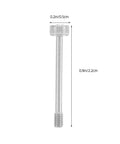 Top Shelf Stainless Steel Hex Screws Nuts Ten Piece Self Locking Anti Loosening Bolt Set High Precision Rust Proof Hardware Kit showing a detailed view of a single hex screw with measurements.