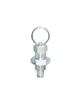 Kickass Galvanized Tie Ring Spring Plunger With Secure Locking Mechanism Precision Indexing Pin For Heavy Equipment, 16mm base.