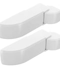 Spring Loaded DIY Friendly Freezer Door Hinge Replacement Kit Durable Iron 2 Pieces shown on white background