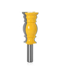 Premium Crown Molding Router Bit For Woodworking Pros With 12mm Or Half Inch Shank, yellow molding router bit for intricate wood carving.