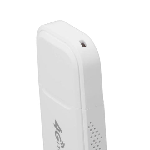 Hella Portable 4G LTE Wireless Router With Solid Battery Life And Zero Lag Signal, compact white design for easy travel.