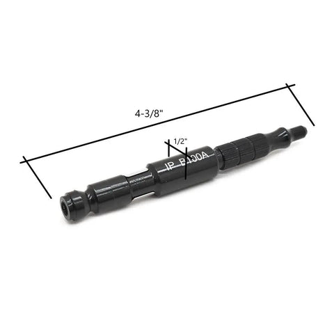Adjustable Pocket Blow Gun For Automotive Use With One Quarter Inch Automotive Plug, 4.5 Inch Aluminum Body with Knurled Grip