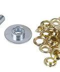 Heavy Duty Brass Grommet Kit Half Inch Eyelets For Tarps Fabric And Tents With Hole Punch Setting Tool Anvil Included