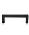 30 Pack Solid Zinc Slim 3 Inch Center To Center Square Bar Drawer Handles Matte Black Kitchen Cabinet Hardware Pulls for Cabinets