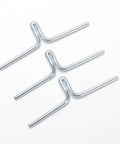 50 Pieces Metal Webbing Clips For Lawn Chairs And Patio Furniture Durable Silver Fasteners For Easy Webbing Lockdown On Sofa Chairs And Outdoor Seats 1.93 By 0.61 Inches arranged in a row