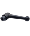 Tough Zinc Alloy M12 Quick Swap Clamping Lever with female threads for lathe machinery, 95mm size, black finish.