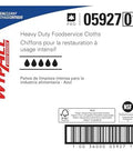 CriticalClean High Capacity Heavy Duty Foodservice Cloths Quarterfold Towels Blue 300 Sheets Per Box label view