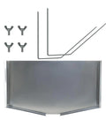 Stainless Steel Honeycomb Frame Display Stand For Langstroth Frames Beekeeping Uncapping Holder components shown