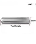 Super Heavy Duty Positioning Shelf Locating Pins Made Of 304 Stainless Steel, Rust Proof Round Head Pegs with length and diameter labels.