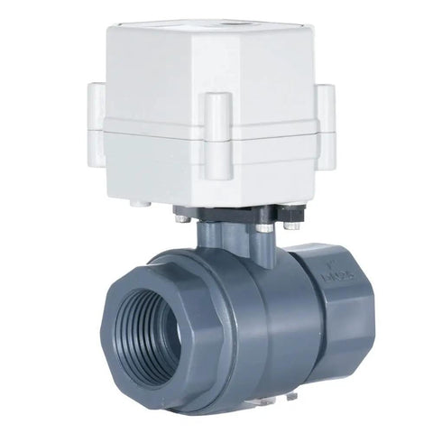 One Inch DN25 Electric Ball Valve Normally Open Two Wire Control AC DC 9-24V PVC Motorized Valve for Water Lines