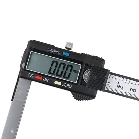 YMGSCC External Groove 150 Inner Hole Internal Measuring Caliper digital display showing zero measurement.